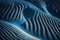 Abstract 3d rendering of wavy surface. Computer generated graphics. Royalty Free Stock Photo
