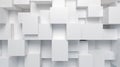 Abstract 3D rendering of white cubes. Futuristic background design Royalty Free Stock Photo