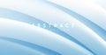 Abstract 3d soft blue curve shaped background. Minimal landing page. Banners, flyers, and presentations. Vector illustration