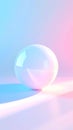 Abstract 3D Sphere on Gradient Background Royalty Free Stock Photo