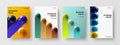 Abstract 3D spheres company cover concept bundle