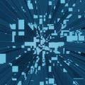 Abstract 3d square pixel geometric background or cube pattern Royalty Free Stock Photo