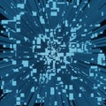 Abstract 3d square pixel geometric background or cube pattern Royalty Free Stock Photo