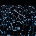 Abstract 3d square pixel geometric background or cube pattern Royalty Free Stock Photo