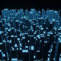 Abstract 3d square pixel geometric background or cube pattern Royalty Free Stock Photo