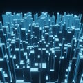 Abstract 3d square pixel geometric background or cube pattern Royalty Free Stock Photo