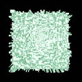 Abstract 3d square pixel geometric background or cube pattern Royalty Free Stock Photo