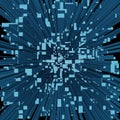 Abstract 3d square pixel geometric background or cube pattern Royalty Free Stock Photo
