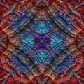 3d stone surface kaleidoscopic fractal pattern Royalty Free Stock Photo