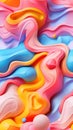Abstract 3D texture background, seamless pattern, waves and bubbles Royalty Free Stock Photo