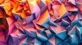 Abstract 3D texture of overlapping geometric shapes, sharp edges, and soft gradients Royalty Free Stock Photo