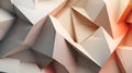 Abstract 3D texture of overlapping geometric shapes, sharp edges, and soft gradients Royalty Free Stock Photo