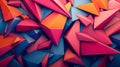 Abstract 3D texture of overlapping geometric shapes, sharp edges, and soft gradients Royalty Free Stock Photo