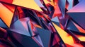 Abstract 3D texture of overlapping geometric shapes, sharp edges, and soft gradients Royalty Free Stock Photo