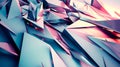 Abstract 3D texture of overlapping geometric shapes, sharp edges, and soft gradients Royalty Free Stock Photo