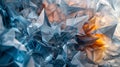 Abstract 3D texture of overlapping geometric shapes, sharp edges, and soft gradients Royalty Free Stock Photo