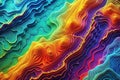 Abstract 3D Topographic Contour Map Visualization A Geometric Landscape Design for Backgrounds Data Science or Royalty Free Stock Photo