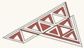 Abstract 3D Triangle with Geometric Patterns, vector design Generative AI Royalty Free Stock Photo