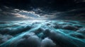 Abstract 3D visualization of cloud computing and digital data flow concept. Abstract visualization of cloud computing Royalty Free Stock Photo