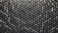 Abstract 3D Wall Background with Hexagon Graphite White Shapes - 8k