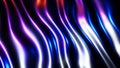 Abstract 3d wavy background, dark waves with multicolor lights, liquid metallic pattern render illustration Royalty Free Stock Photo