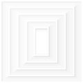 Abstract 3D white color rectangle shape pattern paper cut style on square background Royalty Free Stock Photo