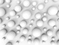 Abstract 3D white spheric background