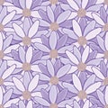 Abstract Daisies Seamless Illustration Pattern Royalty Free Stock Photo