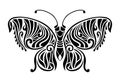 Vector butterfly emblem patterns design Royalty Free Stock Photo
