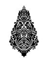 Vector Damask Stencil patterns design.