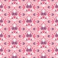 Abstract damask flowers seamless pattern