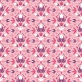Abstract damask flowers seamless pattern