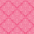 Abstract damask swirls seamless pattern background