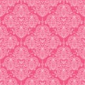 Abstract damask swirls seamless pattern background