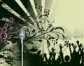 Abstract dance party poster Royalty Free Stock Photo