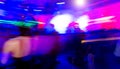 dancing people motion blur effect in nightclub Royalty Free Stock Photo