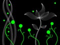 Abstract dancing plants