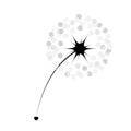 Abstract dandelion background  vector illustration Royalty Free Stock Photo