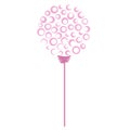 Abstract dandelion hand drawn for spring design