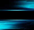 Abstract dark background with blue color light