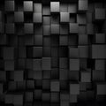 abstract dark background with 3d geometric cubes