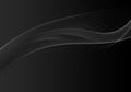 Abstract dark background with dynamic grey and black lines for wallpaper or business card
