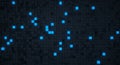 Abstract Digital Grid with Glowing Blue Cubes Royalty Free Stock Photo