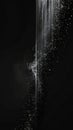 Abstract Dark Background with Flowing Light Particles and Streaks Royalty Free Stock Photo