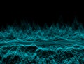 Abstract dark background with moving loop and flicker particles.Motion graphic Backdrop of ball dot Animation of seamless.Digital