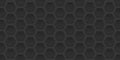 Abstract Dark Black Background. Dark Gray Iron Textured Pattern. Steel Honeycomb Texture Wallpaper with Gradient Royalty Free Stock Photo