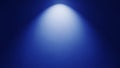 Abstract dark blue background with a bright white spotlight beam emanating from the center Keywords: abstract Royalty Free Stock Photo