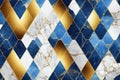 abstract dark blue background with golden foil. Artificial stone texture, fake agate, trendy marbled wallpaper, digital
