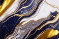 abstract dark blue background with golden foil. Artificial stone texture, fake agate, trendy marbled wallpaper, digital Royalty Free Stock Photo