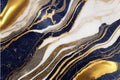 abstract dark blue background with golden foil. Artificial stone texture, fake agate, trendy marbled wallpaper, digital Royalty Free Stock Photo